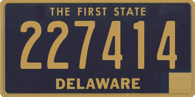 DE license plate 227414