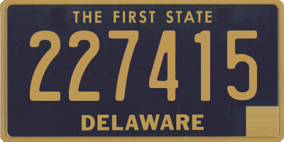 DE license plate 227415