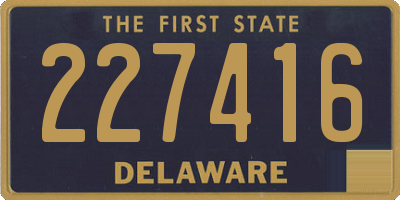 DE license plate 227416