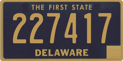DE license plate 227417