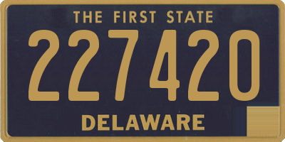 DE license plate 227420