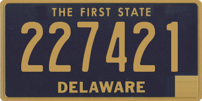 DE license plate 227421