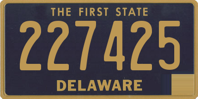 DE license plate 227425