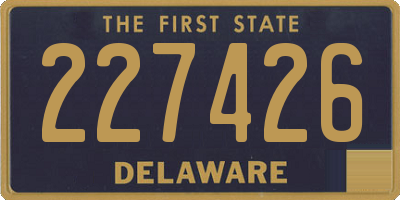 DE license plate 227426