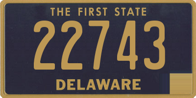 DE license plate 22743