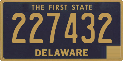 DE license plate 227432