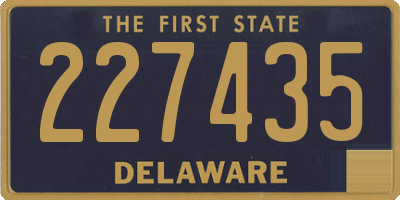 DE license plate 227435
