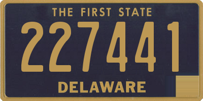 DE license plate 227441