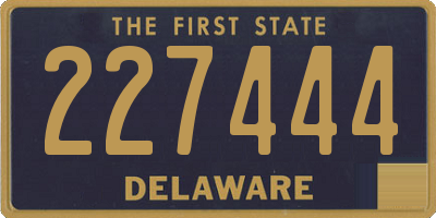 DE license plate 227444