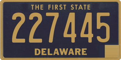 DE license plate 227445