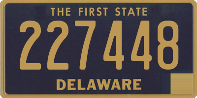 DE license plate 227448