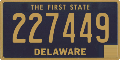 DE license plate 227449