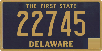 DE license plate 22745