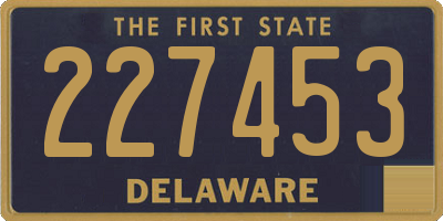 DE license plate 227453