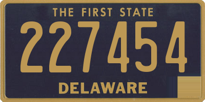 DE license plate 227454