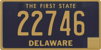 DE license plate 22746