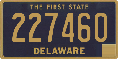 DE license plate 227460