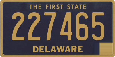 DE license plate 227465