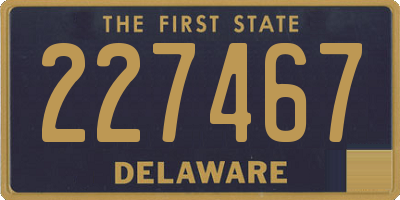 DE license plate 227467