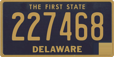 DE license plate 227468