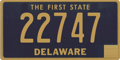 DE license plate 22747