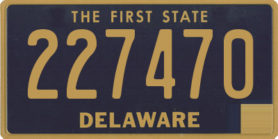 DE license plate 227470