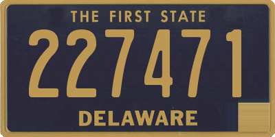 DE license plate 227471