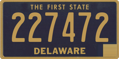 DE license plate 227472