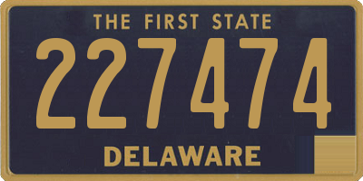 DE license plate 227474