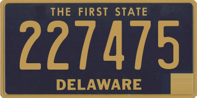DE license plate 227475