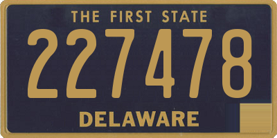 DE license plate 227478