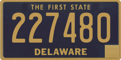 DE license plate 227480