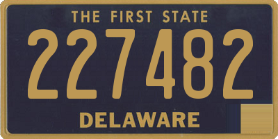 DE license plate 227482