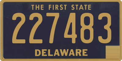 DE license plate 227483