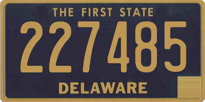 DE license plate 227485