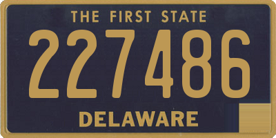 DE license plate 227486