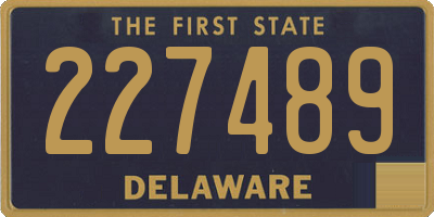 DE license plate 227489