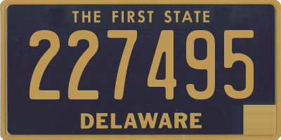 DE license plate 227495