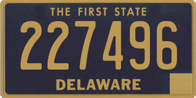 DE license plate 227496