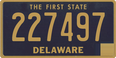 DE license plate 227497