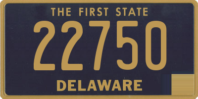 DE license plate 22750