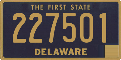 DE license plate 227501