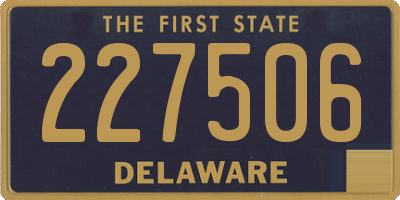 DE license plate 227506