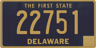 DE license plate 22751
