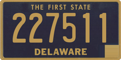 DE license plate 227511