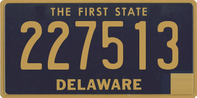 DE license plate 227513