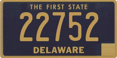 DE license plate 22752