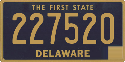 DE license plate 227520