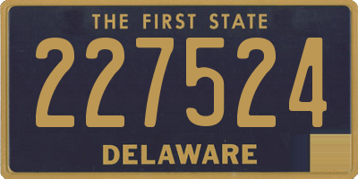 DE license plate 227524