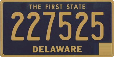 DE license plate 227525